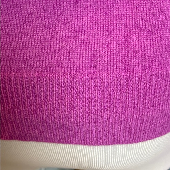 Alex Marie 100% Cashmere Cardigan Sweater Pink L Office Layering Closet Staple - Picture 12 of 16